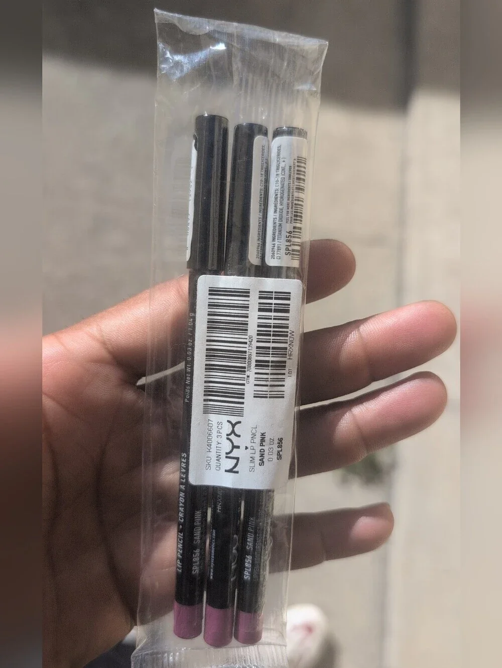 Women's NYX Slim Lip Pencil Trio — Sand Pink
